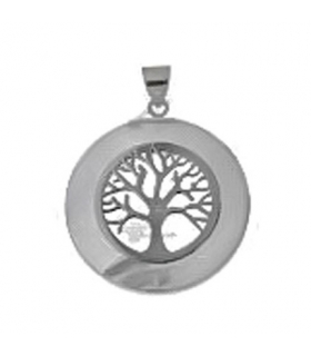 COLGANTE ARBOL DE LA VIDA PLATA PRIMERA LEY 30 MM