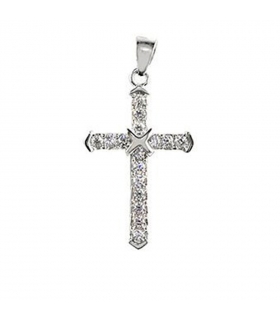 CRUZ CIRCONITAS PLATA 1ª LEY 25 X 17 MM