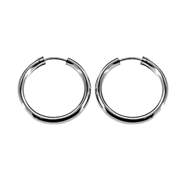 PENDIENTES AROS PLATA 1ª LEY 2 X 16                                   