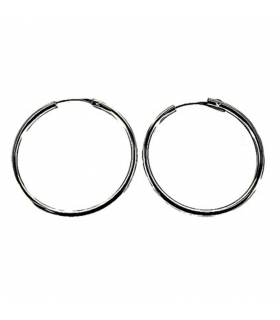 PENDIENTES AROS PLATA 1ª LEY 1,50 X 23 E