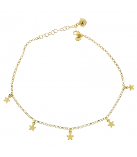 PULSERA TOBILLERA PLATA 1ª LEY 23 + 3 CM