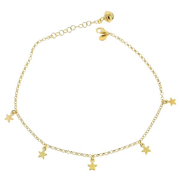 PULSERA TOBILLERA PLATA 1ª LEY 23 + 3 CM