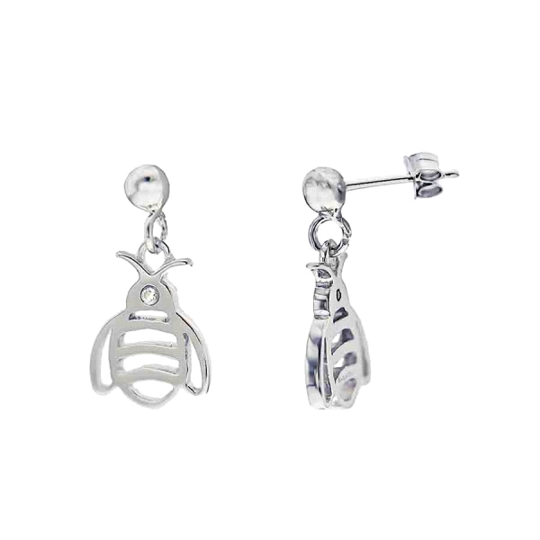 PENDIENTES NIÑA ABEJA PLATA PRIMERA LEY