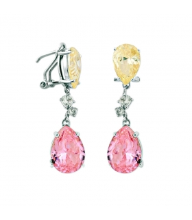 PENDIENTES SEÑORA PLATA PRIMERA 40 X 10