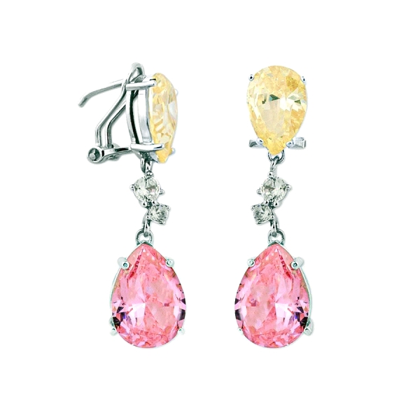 PENDIENTES SEÑORA PLATA PRIMERA 40 X 10