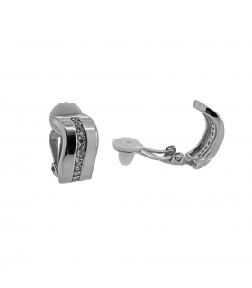PENDIENTES SEÑORA PLATA 1ª LEY 15 X 8 MM