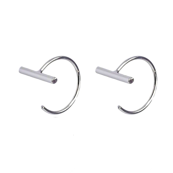 PENDIENTES AROS PLATA PRIMERA LEY 1 X 9 MM.