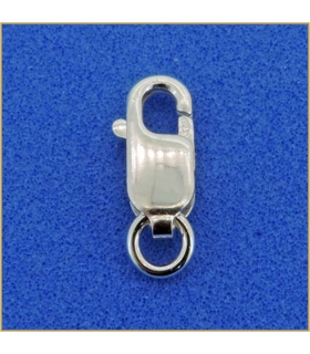 MOSQUETON PLATA 1ª LEY CON ASA ABIERTA 12.30 X 4.20 MM. PRECIO UNIDAD