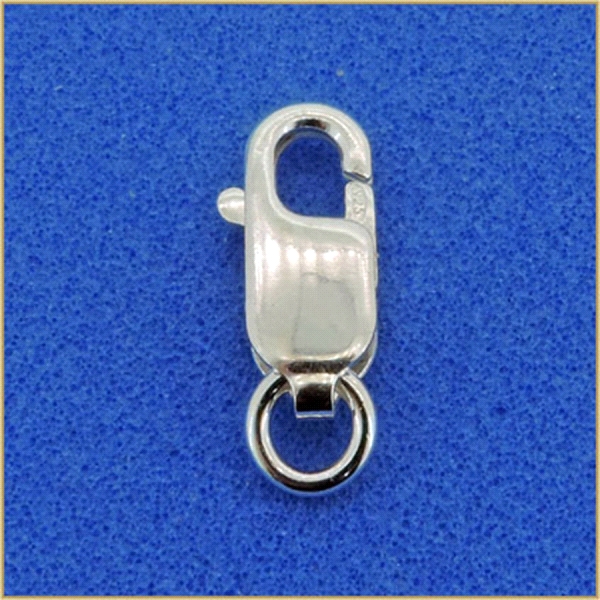 MOSQUETON PLATA 1ª LEY CON ASA ABIERTA 12.30 X 4.20 MM. PRECIO UNIDAD