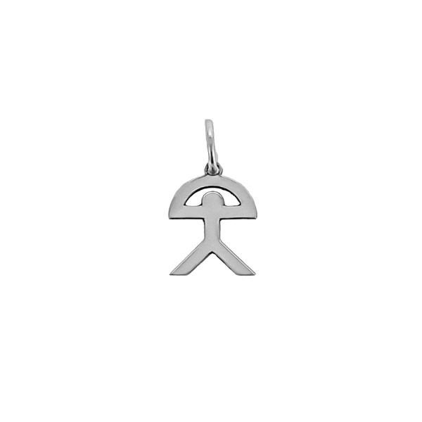 COLGANTE INDALO PLATA PRIMERA LEY 10X8