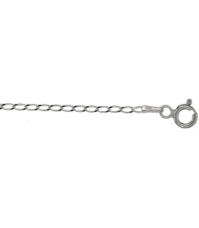 COLLAR UNISEX PLATA PRIMERA LEY 50 CM.
