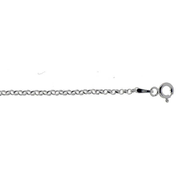 CADENA MUJER PLATA PRIMERA LEY 45 CM.