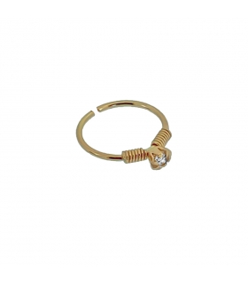 PIERCING NARIZ OREJA MUELLE ORO 1ª LEY