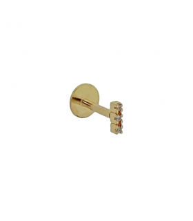 PIERCING OREJA CARTILAGO ORO PRIMERA LEY