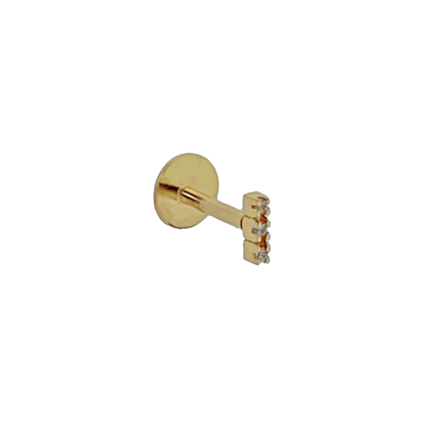 PIERCING OREJA CARTILAGO ORO PRIMERA LEY