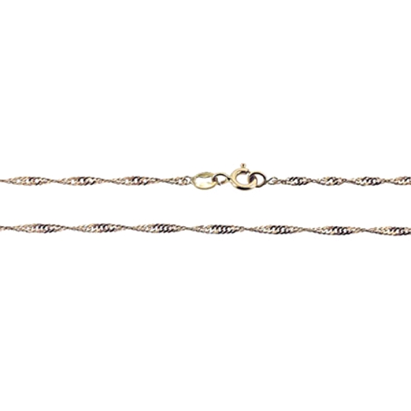 COLLAR CADENA SINGAPUR ORO 18 KTES. 40 CM.