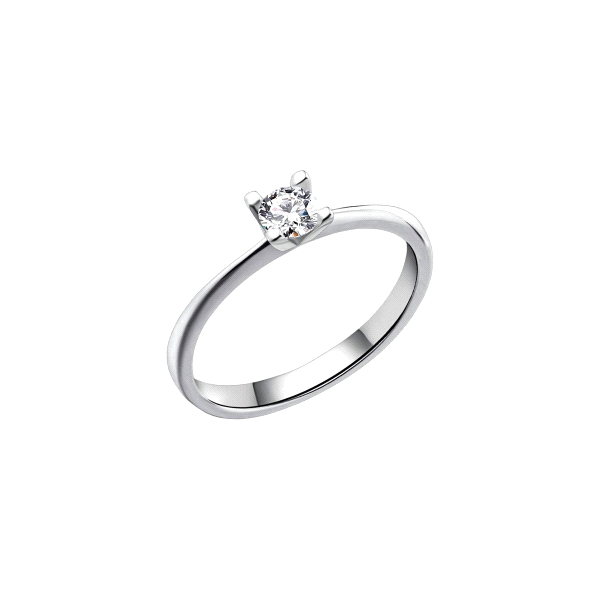ANILLO PROMETIDA PLATA 1ª LEY RODIADA 4.
