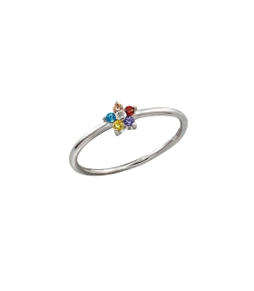 SORTIJA MARIPOSA PLATA 1ª LEY 5 MM CIRC