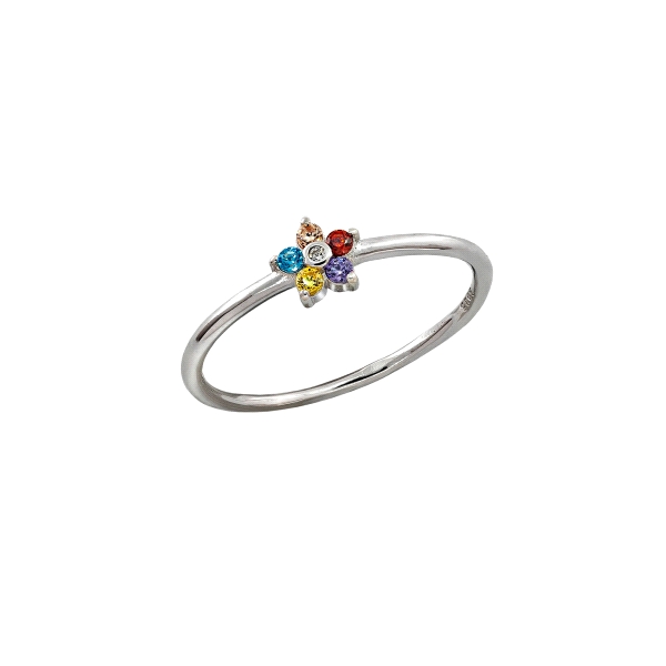 SORTIJA MARIPOSA PLATA 1ª LEY 5 MM CIRC