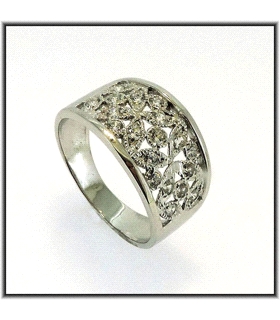 SORTIJA ZIR. 12X20 PLATA 925 MIL.