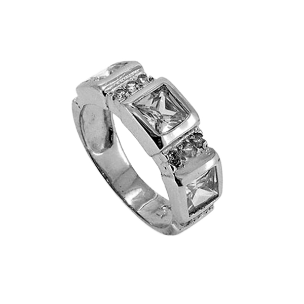SORTIJA ZIR. 7X22 PLATA 925 MIL.