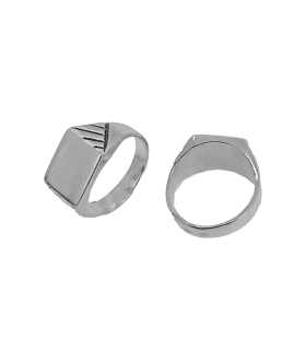 SELLO / ANILLO UNISEX PLATA 1ª LEY 12 X