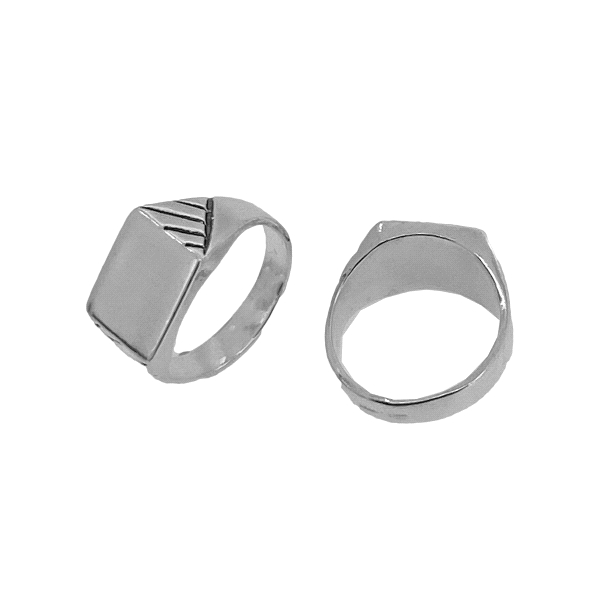 SELLO / ANILLO UNISEX PLATA 1ª LEY 12 X
