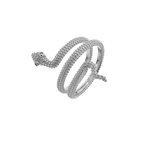 ANILLO  MUJER SERPIENTE PLATA 1ª LEY 27