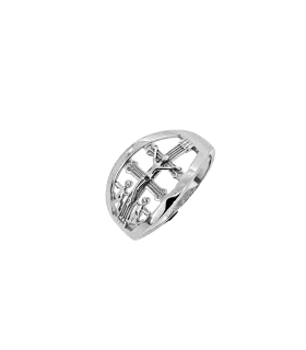 ANILLO DE CARAVACA PLATA 1ª LEY RODIADA