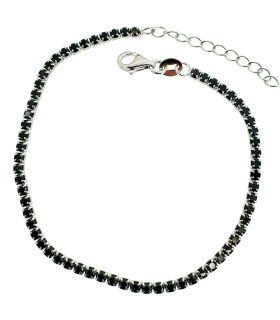 PULSERA RIVIERE PLATA 1ª LEY 16 + 3 CM.