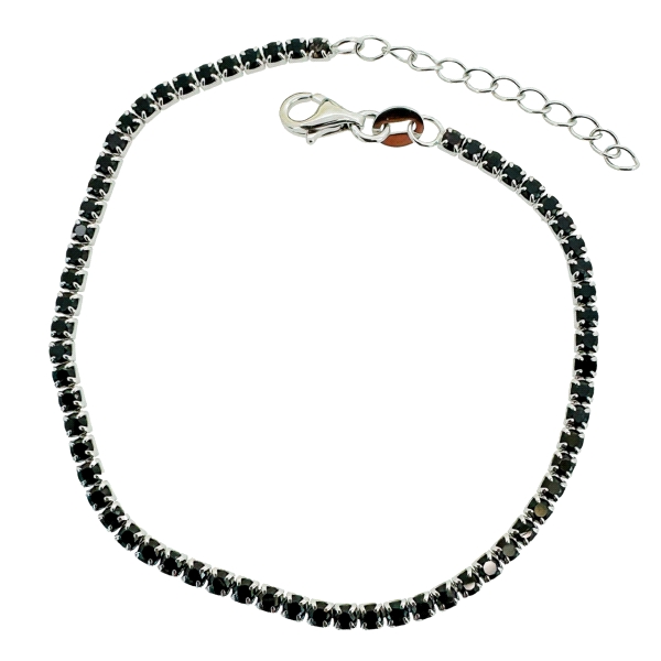 PULSERA RIVIERE PLATA 1ª LEY 16 + 3 CM.