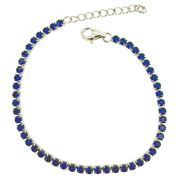 PULSERA RIVIERE PLATA 1ª LEY 16 + 3 CM.