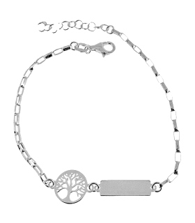 PULSERA ARBOL DE LA VIDA + PLACA BRILLO