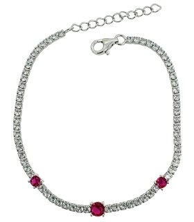 PULSERA RIVIERE PLATA 1ª LEY 16.50 + 3 C