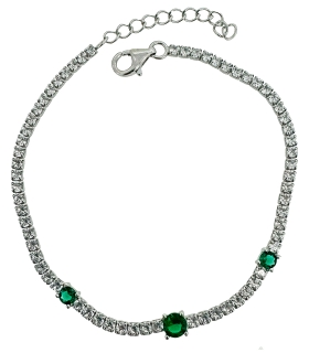 PULSERA RIVIERE PLATA 1ª LEY 16.50 + 3 C