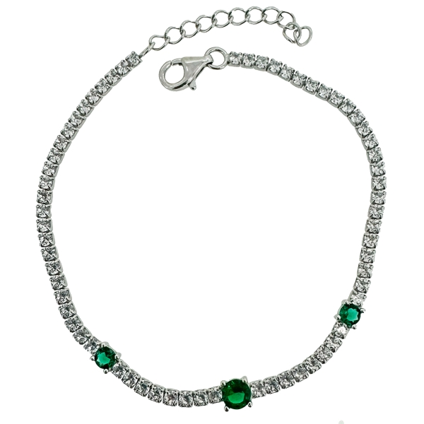 PULSERA RIVIERE PLATA 1ª LEY 16.50 + 3 C