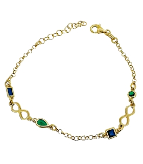 PULSERA DISCO BRILLO PLATA 1ª LEY CHAPAD