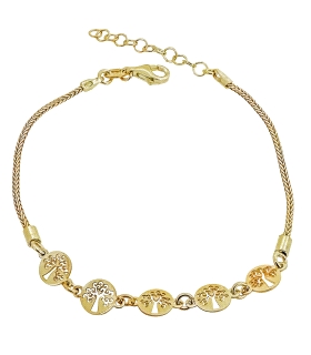 PULSERA DISCO BRILLO PLATA 1ª LEY CHAPAD