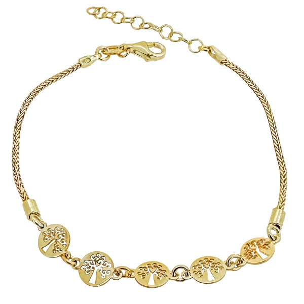 PULSERA DISCO BRILLO PLATA 1ª LEY CHAPAD