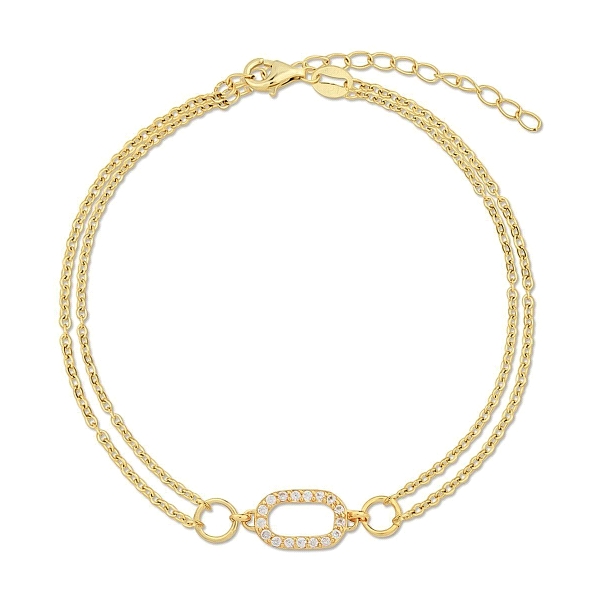 PULSERA MUJER PLATA 1ª LEY 16 + 3 CM.