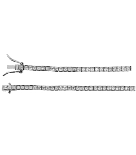 PULSERA RIVIERE MUJER PLATA 1ª LEY 18 CM