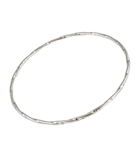 PULSERA SEMANARIO TRENZADO BRILLO PLATA