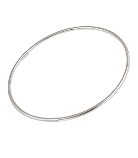 PULSERA SEMANARIO LISA BRILLO PLATA 1ª L