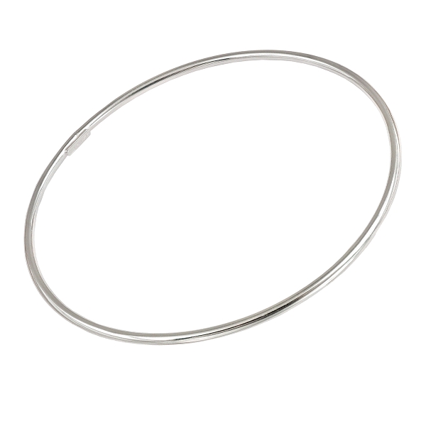 PULSERA SEMANARIO LISA BRILLO PLATA 1ª L