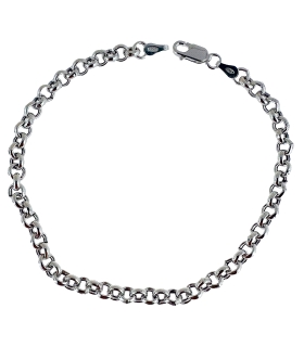 PULSERA ROLO PLATA 1ª LEY 4.40 X 19.50 C
