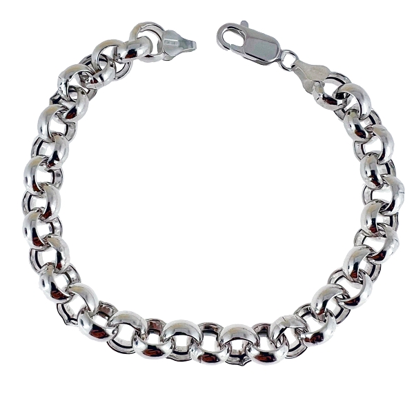 PULSERA ROLO PLATA 1ª LEY 9 X 22 CM
