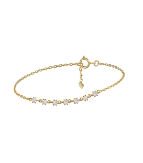 PULSERA CLASICA PLATA 1ª LEY 16 + 3 CM.