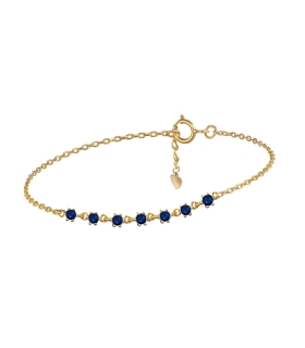 PULSERA CLASICA PLATA 1ª LEY 16 + 3 CM.