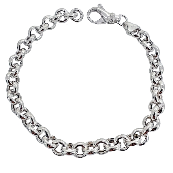 PULSERA ROLO PLATA 1ª LEY 7 X 19 CM