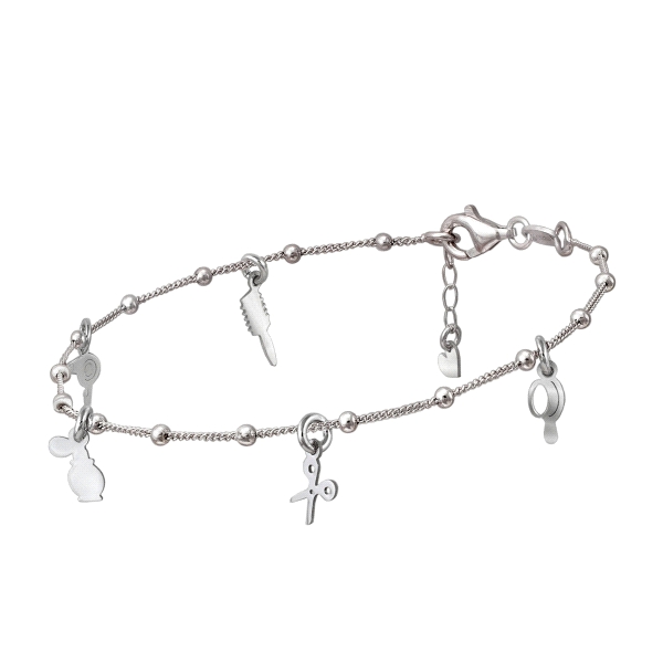 PULSERA MOTIVOS ENFERMERA PLATA 1ª LEY
